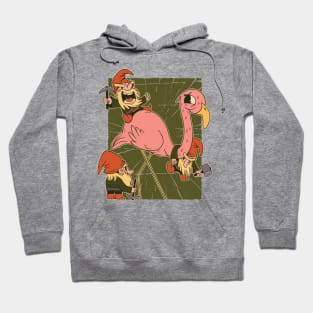 The Great Flamingo Hunt Hoodie